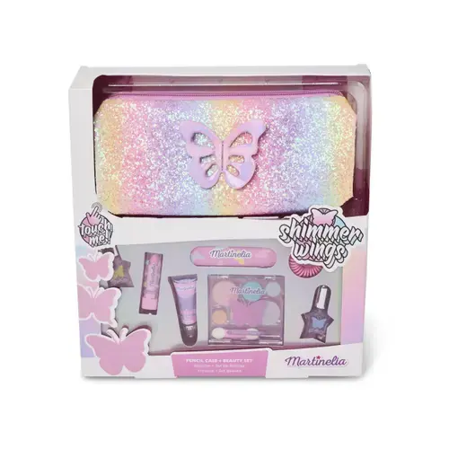 Set de infrumusetare Martinelia - Shimmer Wings, cu penar