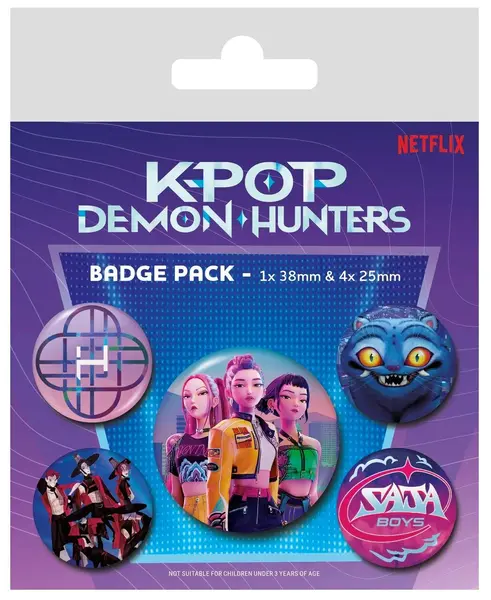 Set de insigne Pyramid Animation: KPop Demon Hunters - KPop Demon Hunters