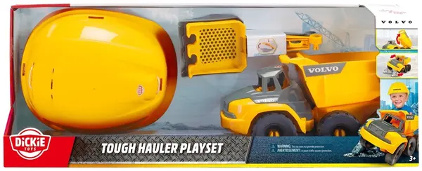 Set de joacă Dickie Toys - Transportator greu Volvo, 4 piese