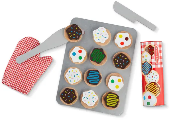 Set de joacă din lemn Melissa & Doug - Fursecuri, 29 piese