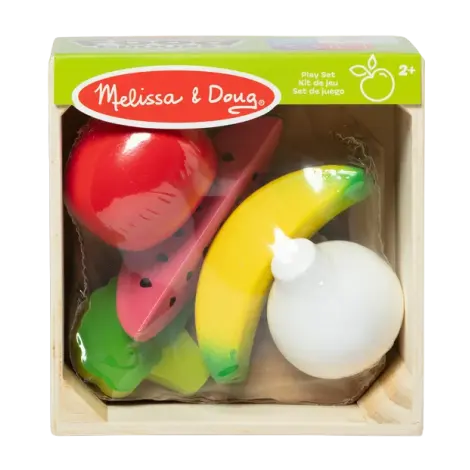 Set de joaca din lemn pentru jocuri de rol Fructe si legume
