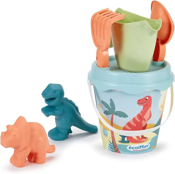 Set de joaca - Dino Bucket - Galetusa + 2 forme de nisip | Ecoiffier