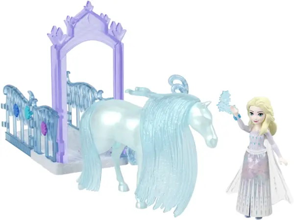 Set de joacă Disney Princess - Cu păpușă de 9 cm și cal, sortiment