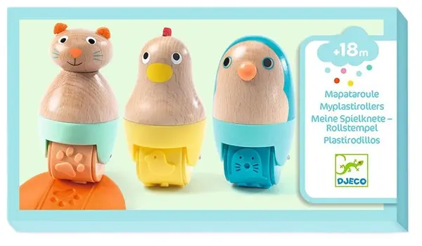 Set de joacă Djeco - Ștampile mobile pentru plastilină