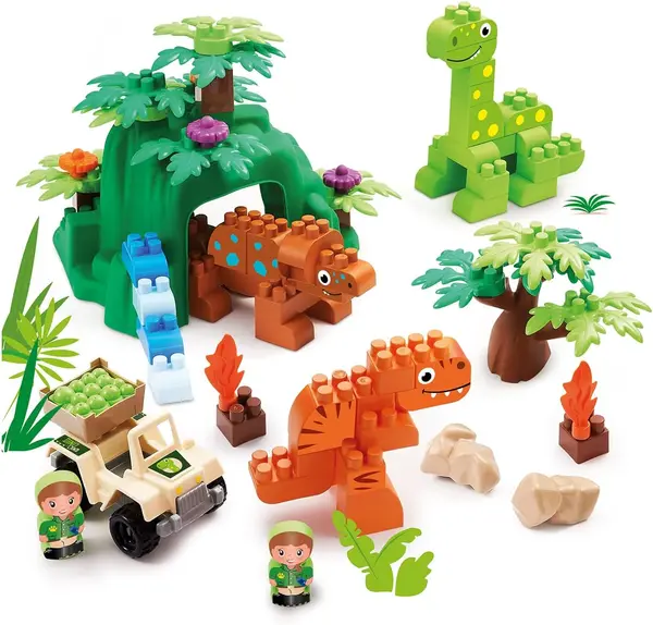 Set de joacă Ecoiffier Abrick - Dinosaur Land
