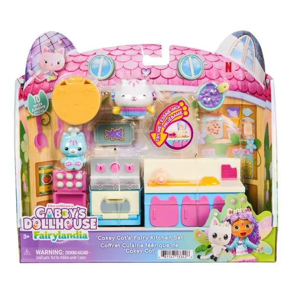 Set de joaca, Gabbys Dollhouse, Fairylandia, Cakey Cats Fairy Kitchen, 20158034