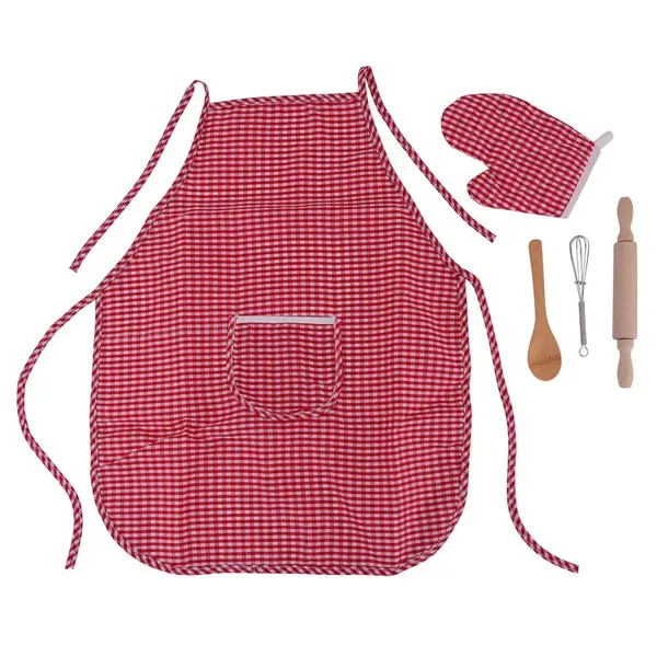 Set de joaca Home and Kitchen tacamuri patiserie cu sort si manusa