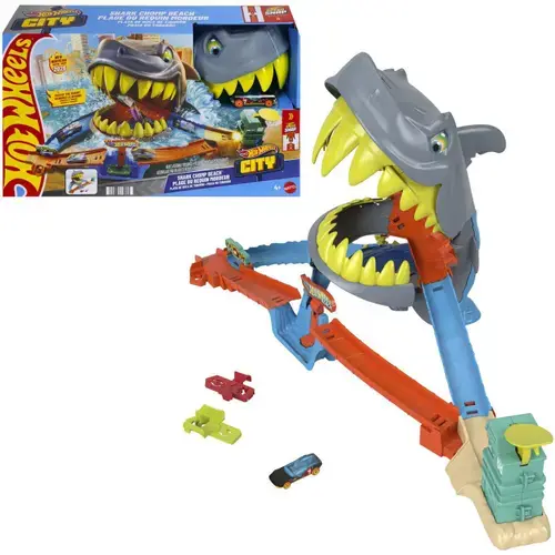 Set de joaca Hot Wheels City - Shark Chomp Beach