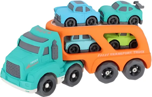 Set de joacă Jipy Bio - Transport auto cu patru autoturisme, sortiment