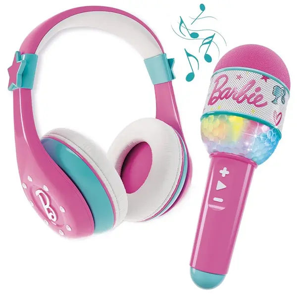 Set de joacă Lisciani Giochi - Microfon și căști, Barbie