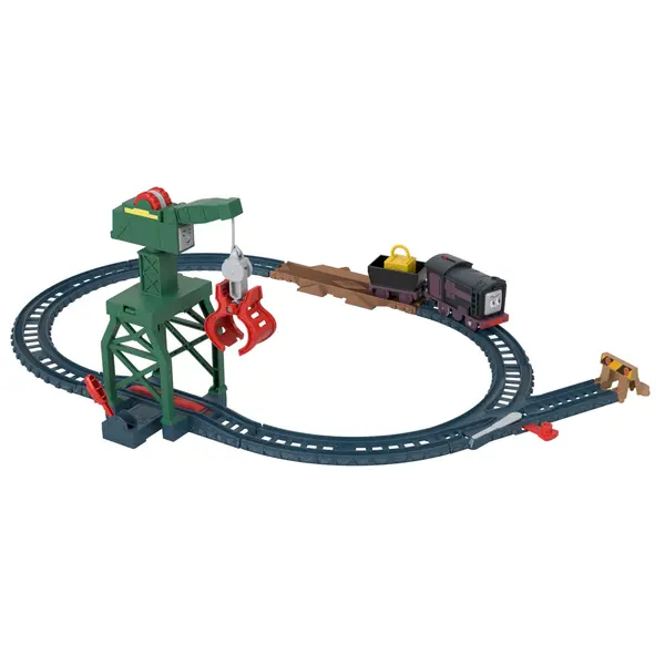 Set de joaca - Locomotiva motorizata - Cranky, cu accesorii | Fisher-Price