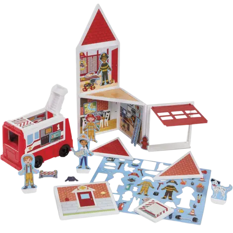 Set de joaca magnetic Statia de Pompieri- Melissa & Doug
