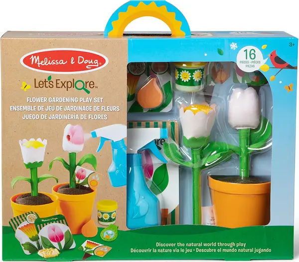 Set de joacă Melissa & Doug Set joc grădina de flori 16 piese