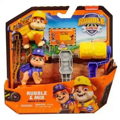 Set de joaca Paw Patrol Rubble Crew, Rubble si Mix