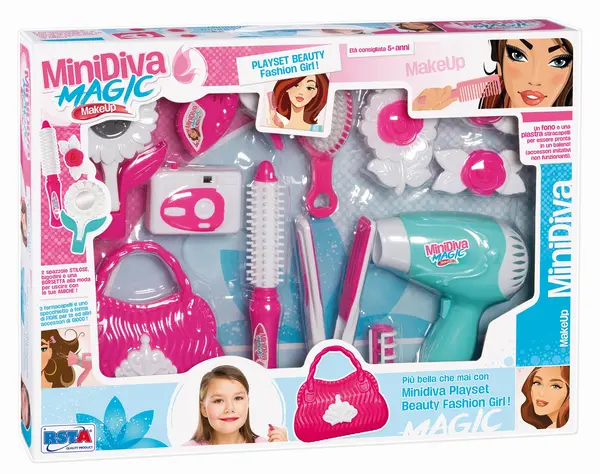 Set de joaca pentru coafuri RS Toys - Minidiva Мagic Мake up