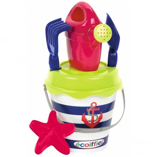 Set de joaca pentru copii cu 5 piese jucarii de nisip Ecoiffier Marine