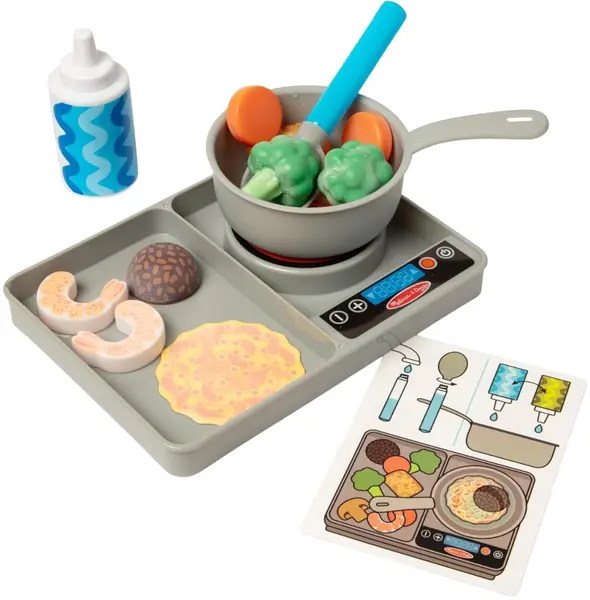 Set de joacă pentru gătit Melissa & Doug - Water Wow, 19 piese