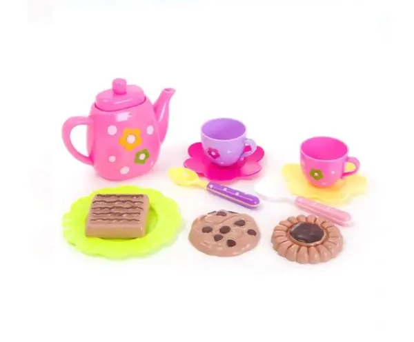 Set de joaca pentru micul dejun, 11 piese, Plastic, Multicolor
