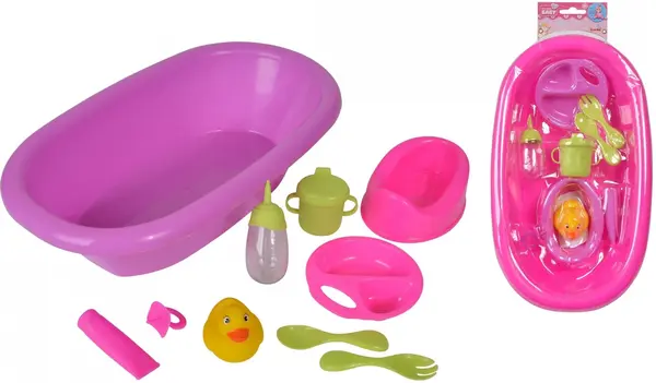 Set de joacă Simba Toys New Born Baby - Cadă de baie pentru păpuși, sortiment