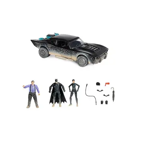 Set de joaca Spin Master Ultimate Batman - The Penguin, Selina Kyle, Batman