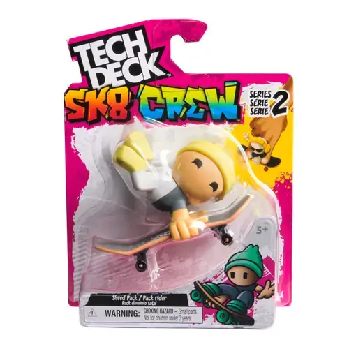 Set de joaca Tech Deck Sk8 Crew Series 2 - Placa si figurina (Galben)