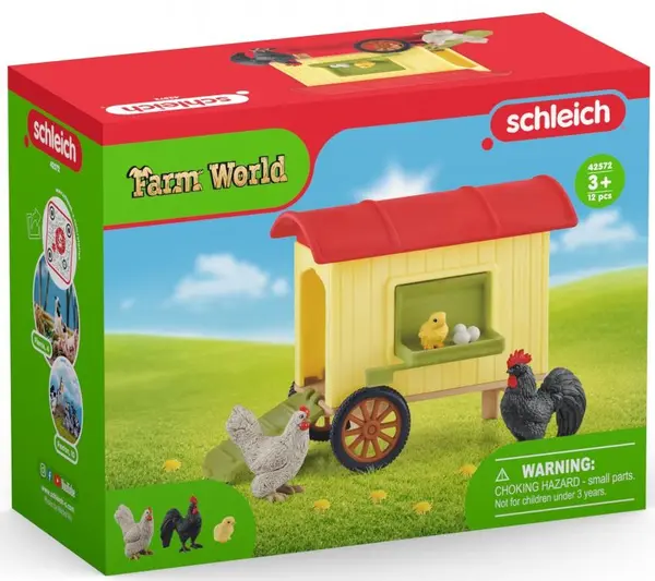 Set de joc Schleich Farm World - Coop de pui mobil