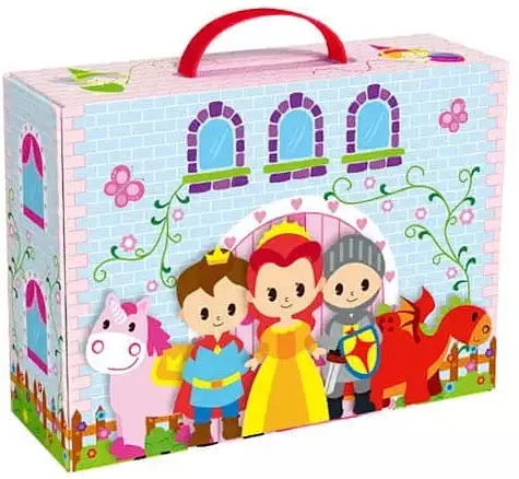 Set de joc Tooky Toy - Castel portabil din lemn TY202