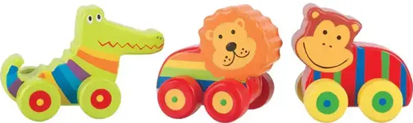 Set de jucării din lemn Orange Tree Toys - Primele mele animale din junglă