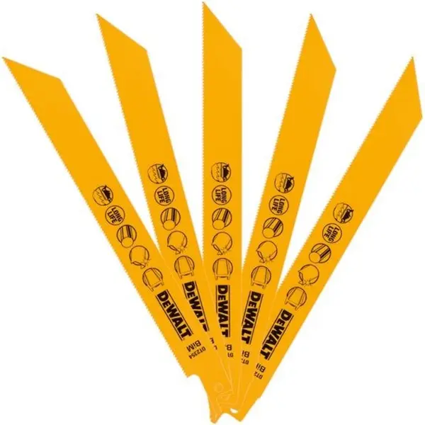 Set de lame pentru ferăstrău sabie DeWALT - DT2350-QZ, 305 mm, 5 buc