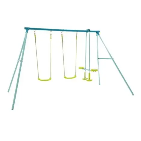 Set de leagan metalic triplu cu balansoar TP Toys