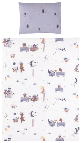Set de lenjerie de pat din 3 piese Chipolino - Astronautul Winnie the Pooh