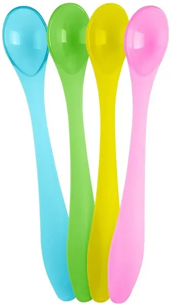 Set de linguri de masă KikkaBoo - Rainbow, 4 buc
