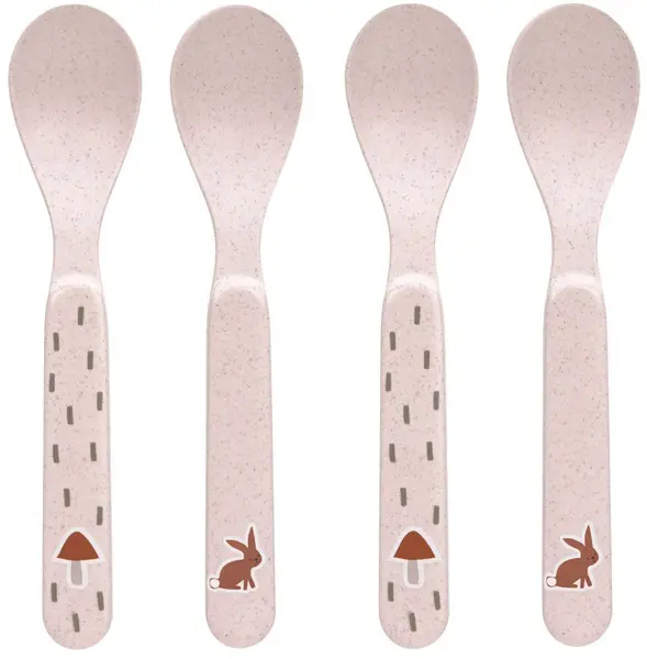 Set de linguri Lassig - Tiny Farmer & Little Forest Rabbit, 4 buc