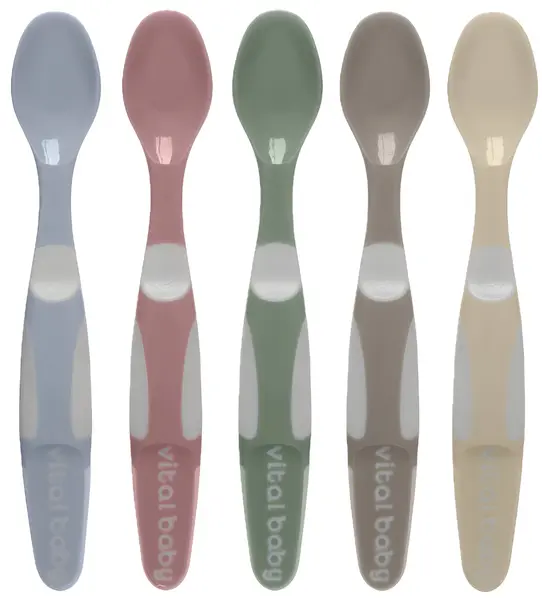 Set de lingurițe pentru hrănire Vital Baby - Multicolor, 5 buc