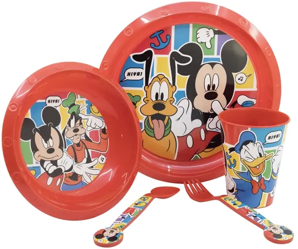 Set de luat masă Stor - Мickey Mouse Better Together, 5 piese