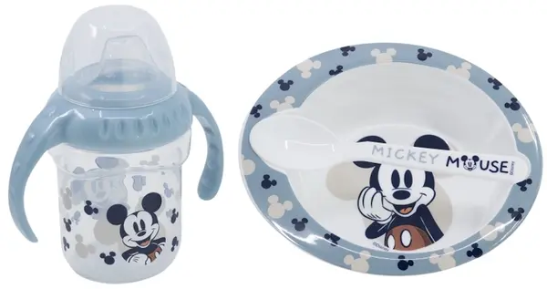 Set de luat masă Stor - Mickey Mouse Full Of Smiles, 3 piese