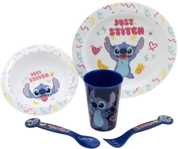 Set de luat masă Stor - Stitch Palms, 5 piese