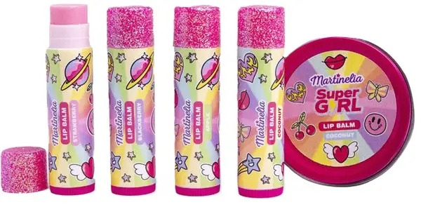 Set de luciu de buze Martinelia Supergirl - 5 piese
