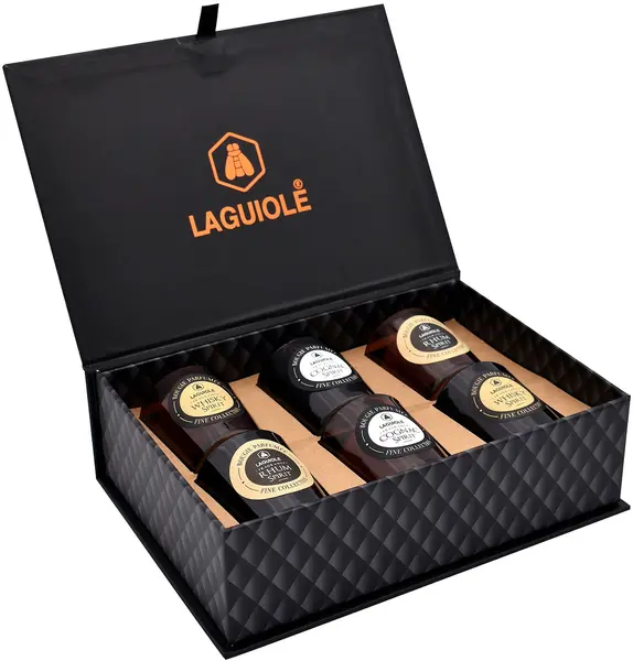 Set de lumânări parfumate Laguiole - Whisky, coniac și rom, 6 buc