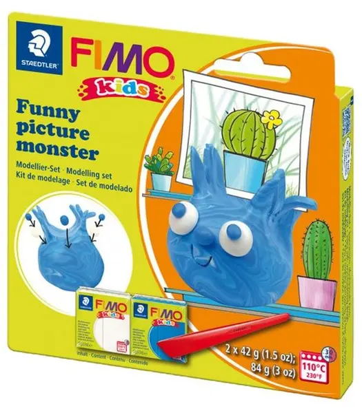 Set de lut polimeric Staedtler Fimo Kids - Monster