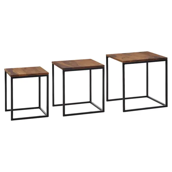 Set De Măsuțe Suprapuse din lemn, 40/40/42 cm