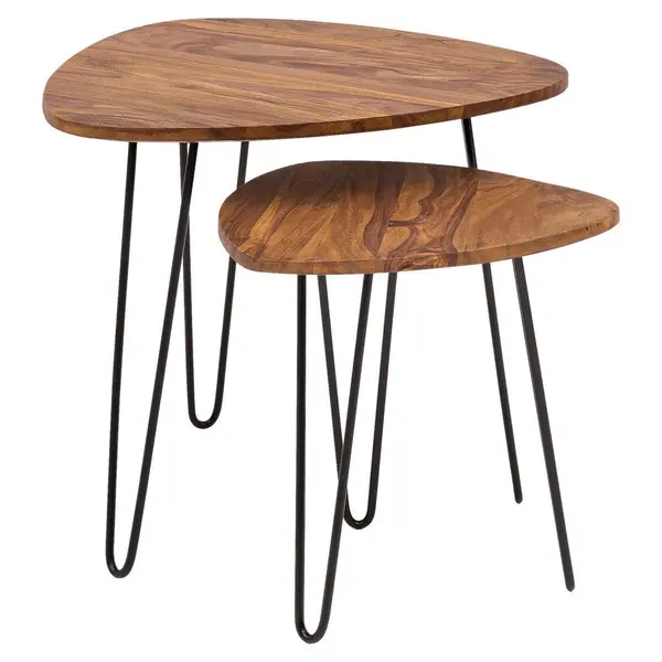 Set De Măsuțe Suprapuse din lemn, 60/56/60 cm