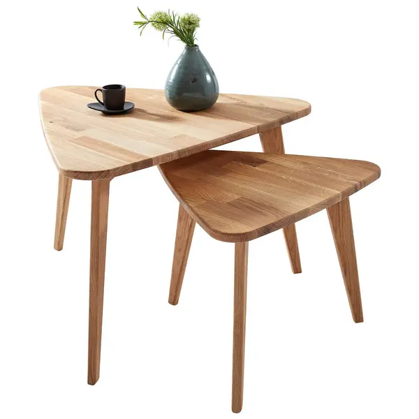 Set De Măsuțe Suprapuse din lemn, 70,5/64/44 cm