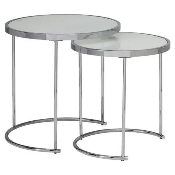 Set De Măsuțe Suprapuse din sticlă, 50/50/50,5 cm