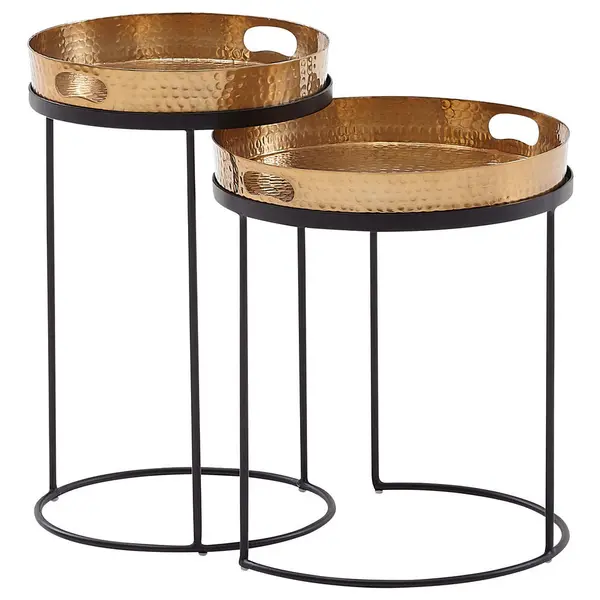Set De Mese Auxiliare din metal, 32,5/32,5/53 cm