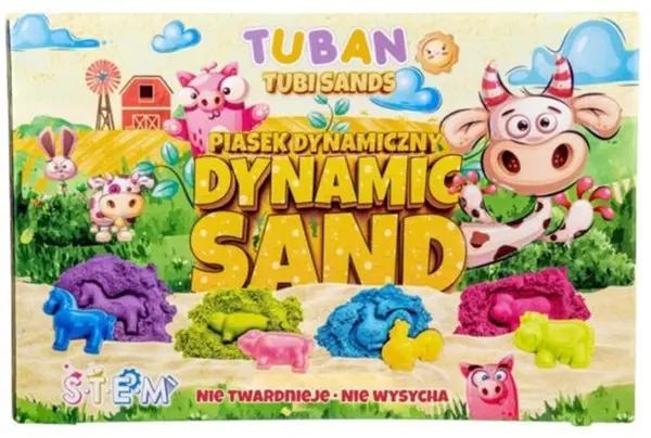 Set de nisip dinamic Tuban - Fermă, 800 g, 4 culori