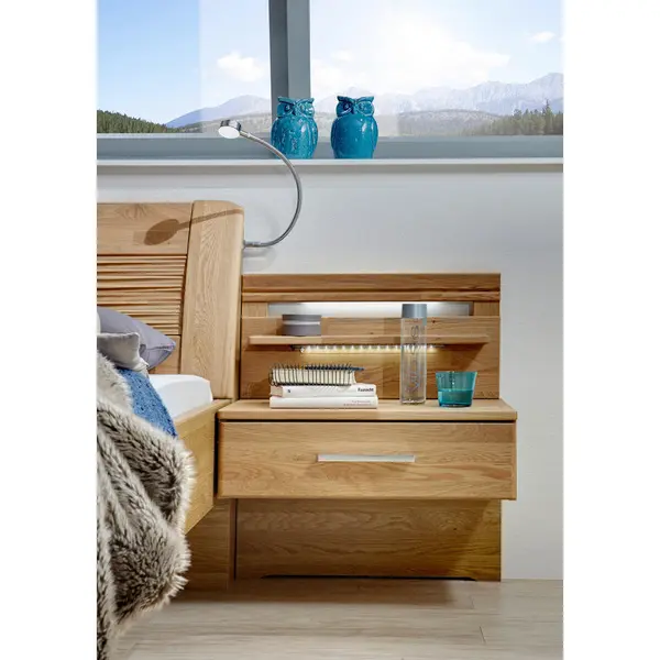 Set De Noptiere, 60/43/38 cm, culoare lemn stejar