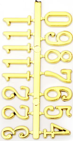 Set de numere pentru un ceas Em Art - Arabă, 1.6 cm, auriu