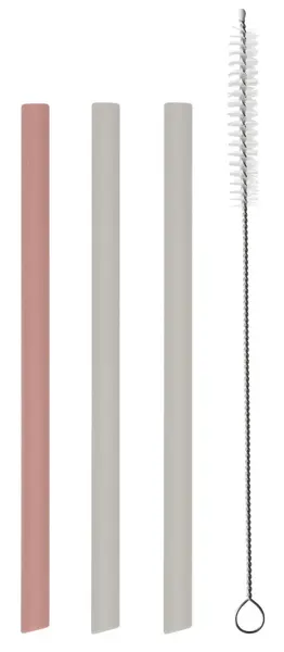Set de paie KikkaBoo Platinum Silicone - Blush, 3 buc