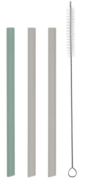 Set de paie KikkaBoo Platinum Silicone - Sage, 3 buc